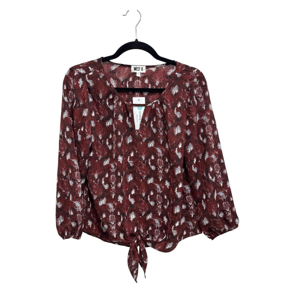 WEST K Women Long Sleeve Blouse SMALL
